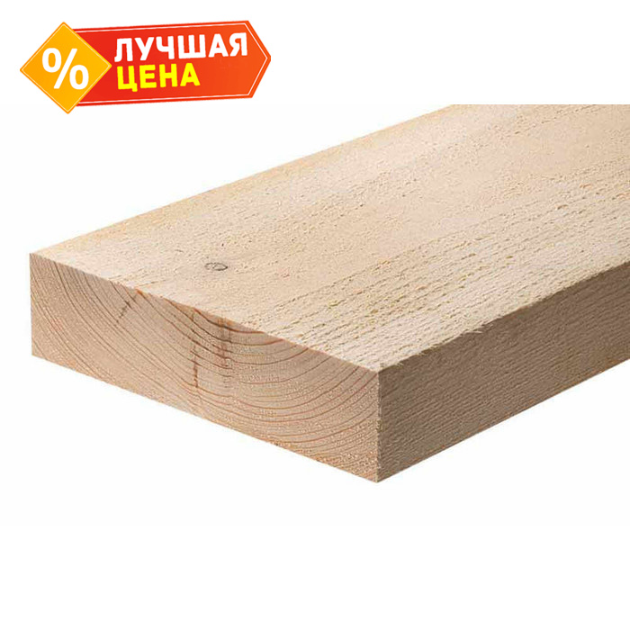 Доска обрезная естественной влажности 40х150х6000 сорт 1-2